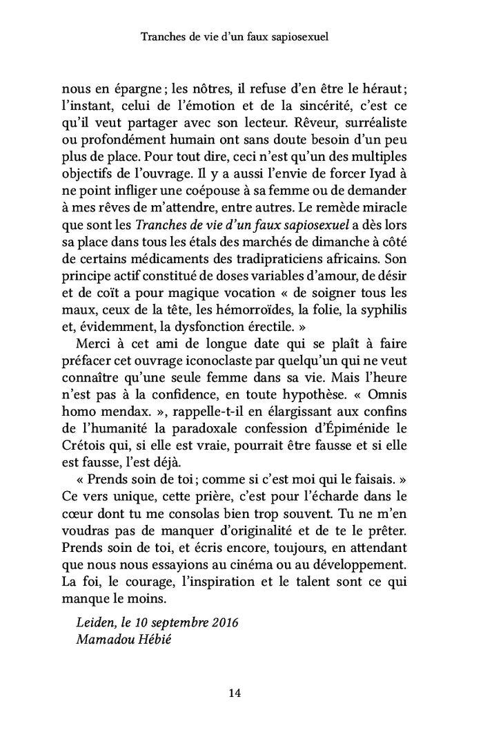 Tranches de vie d'un faux sapiosexuel