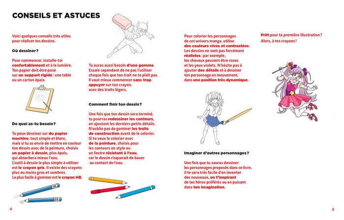 Simplissime coffret - 20 pas-à-pas - Dessins Mangas