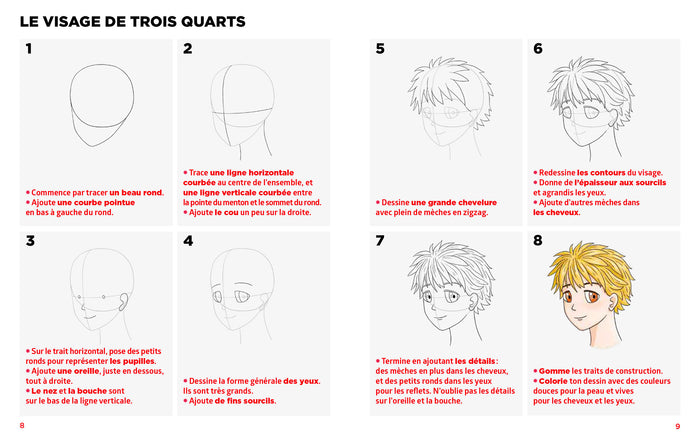 Simplissime coffret - 20 pas-à-pas - Dessins Mangas