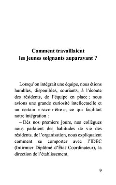 Quelques conseils aux jeunes soignants