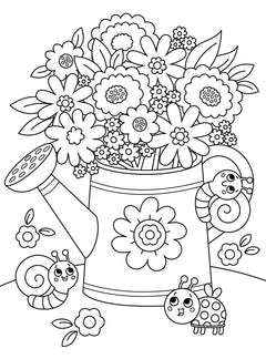 Bloc à colorier - Le printemps