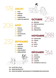 Une année à la table des bons vivants