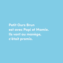 Petit ours brun au manège