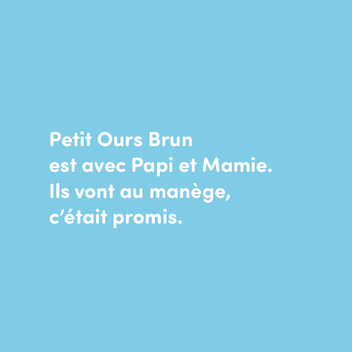 Petit ours brun au manège