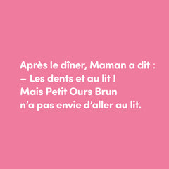 Petit ours brun se brosse les dents