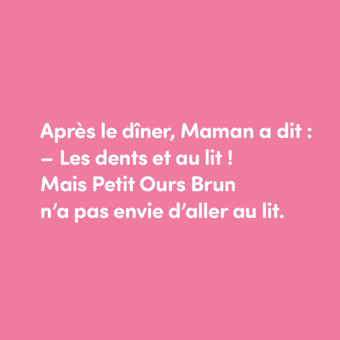 Petit ours brun se brosse les dents