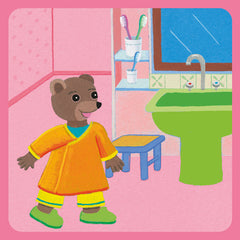 Petit ours brun se brosse les dents