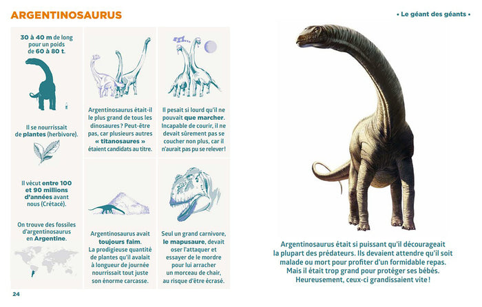 Le livre pour tout savoir sur les dinosaures le + facile du monde