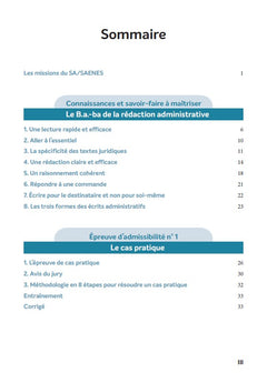 Concours Secrétaire administratif et SAENES 2026- Tout-en-un