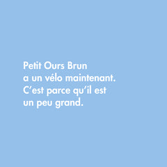 Petit Ours Brun fait du vélo