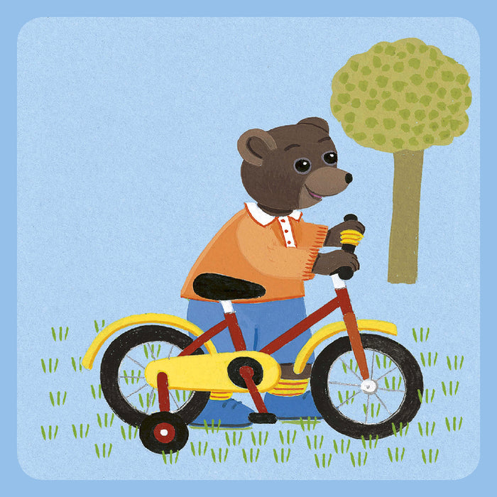 Petit Ours Brun fait du vélo