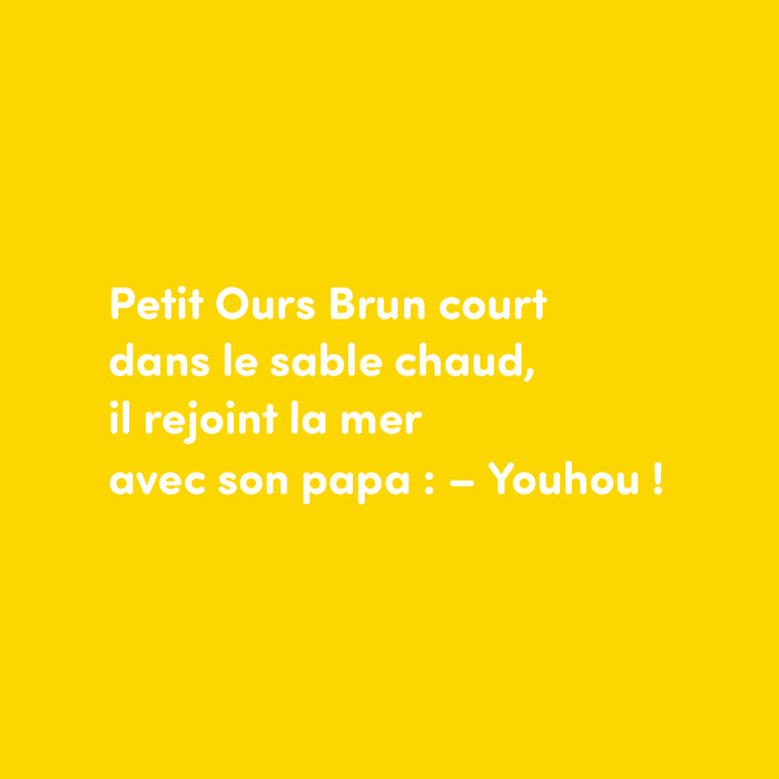 Petit Ours Brun se baigne dans la mer