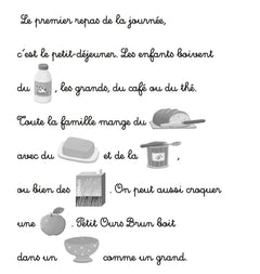 Je découvre les repas avec Petit Ours Brun