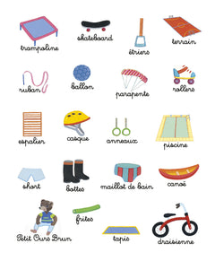Je découvre les sports avec Petit Ours Brun - Premiers autocollants - Dès 3 ans