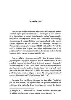 Du coup d'État à la transition