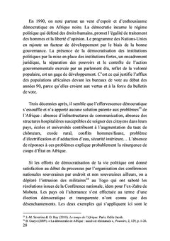 Du coup d'État à la transition