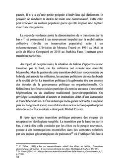 Du coup d'État à la transition