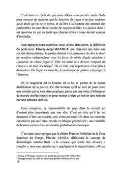 Le juge congolais devant les règles de déontologie : Mythe ou réalité