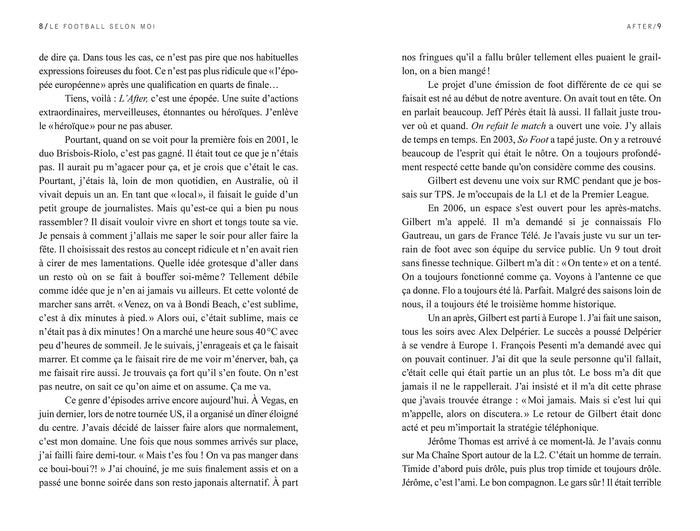 Le football selon moi