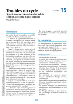 Gynécologie de l'enfant et de l'adolescente