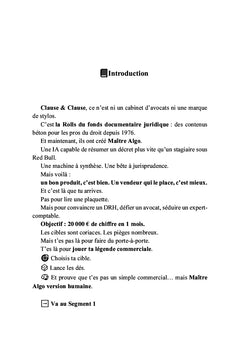 Le livre dont vous êtes commercial