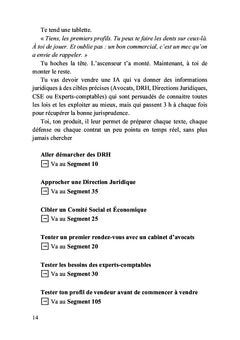 Le livre dont vous êtes commercial
