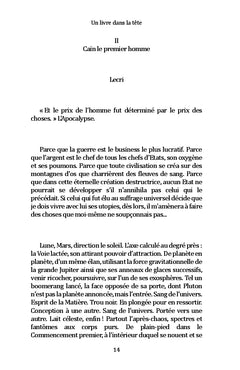 Un livre dans la tête