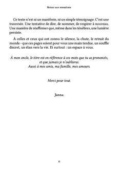Retour aux sensations