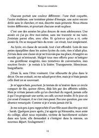 Retour aux sensations