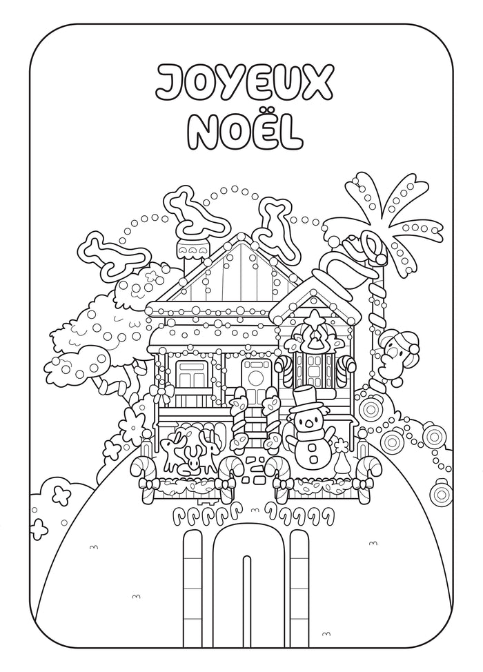 Bluey - Livre de coloriages - Joyeux Noël