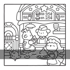 Cosy Vintage - Jade Summer - Coloriages rétros et mignons pour adultes pour se détendre - Cosy colo