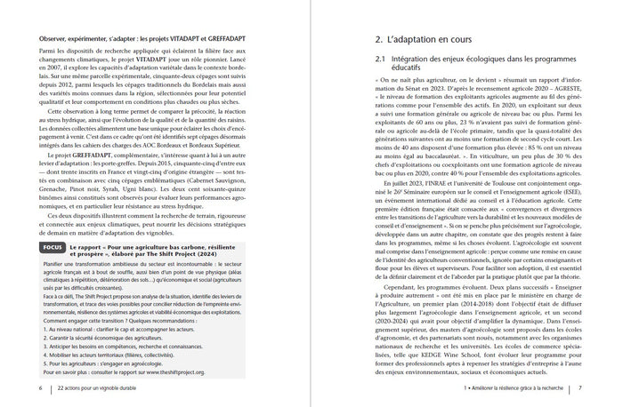 22 actions pour un vignoble durable