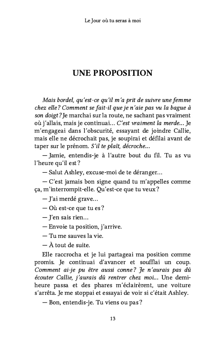 Le Jour où tu seras à moi