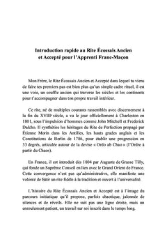 Le premier pas