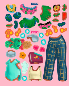 STITCH - Habille-moi ! - Mon cahier de mode - Bienvenue à Hawaï ! - Disney