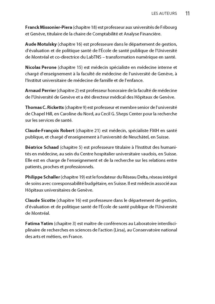 Management des organisations de santé