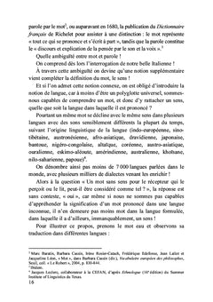 Des mots, rien que des mots... pour tout dire !