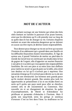 Tout donner pour changer sa vie