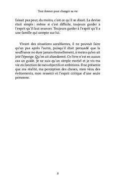 Tout donner pour changer sa vie