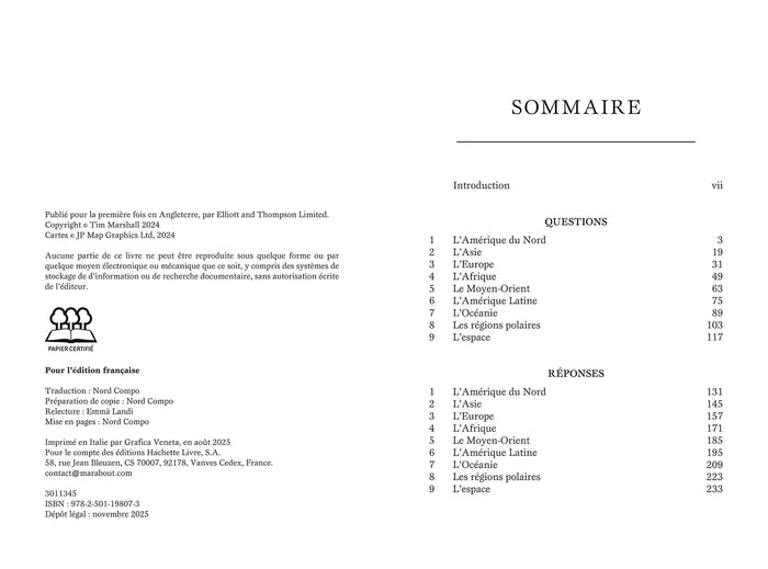 Prisonniers de la géographie - Le grand Quiz