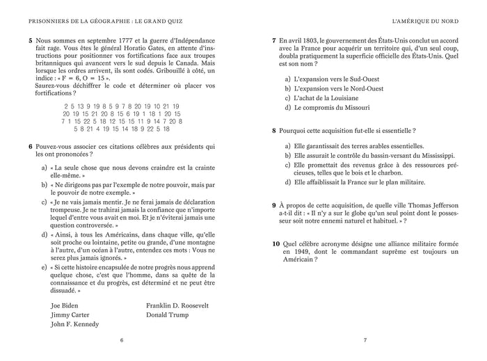 Prisonniers de la géographie - Le grand Quiz
