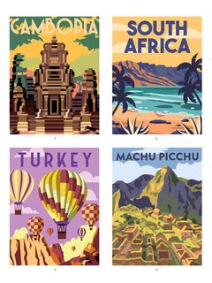 Tour du monde - 40 coloriages mystère