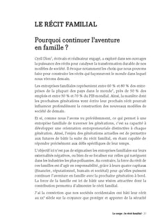 Réinventer la gouvernance familiale