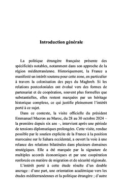 Renouveler le partenariat : l'avenir des relations franco-marocaines après la visite de Macron