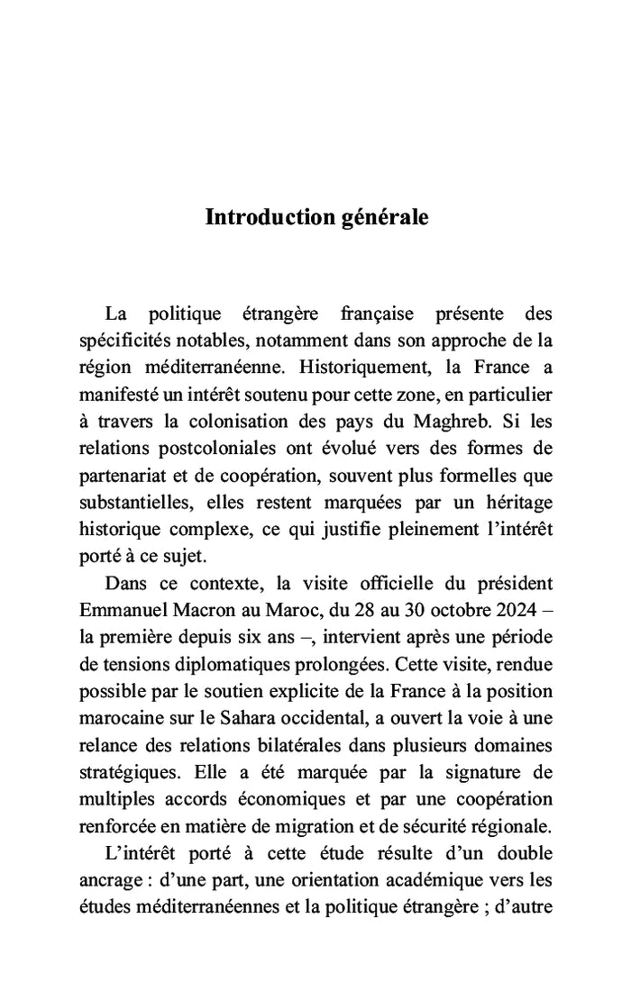 Renouveler le partenariat : l'avenir des relations franco-marocaines après la visite de Macron