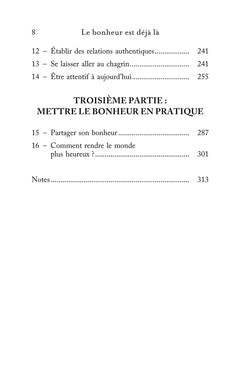 Le bonheur est déjà là