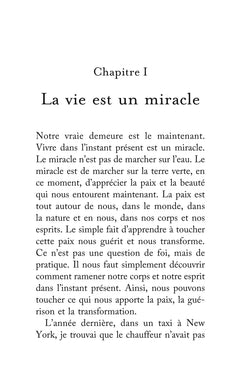 La plénitude de l'instant