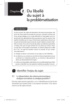 La dissertation de science économique