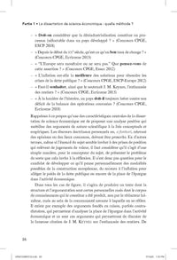 La dissertation de science économique