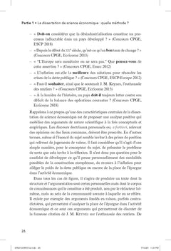 La dissertation de science économique